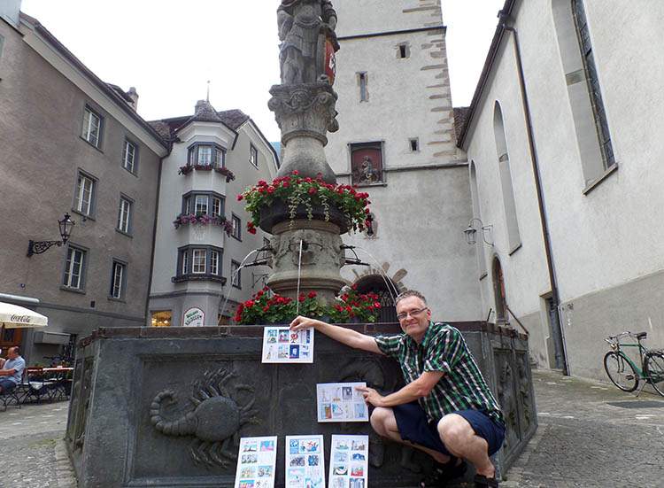 Chur Szwajcaria Switzerland World Happy Skyscraper Cartoons Tour