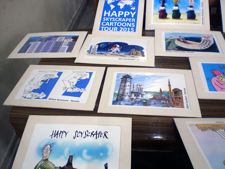 India New Delhi World Happy Skyscraper Cartoons Tour