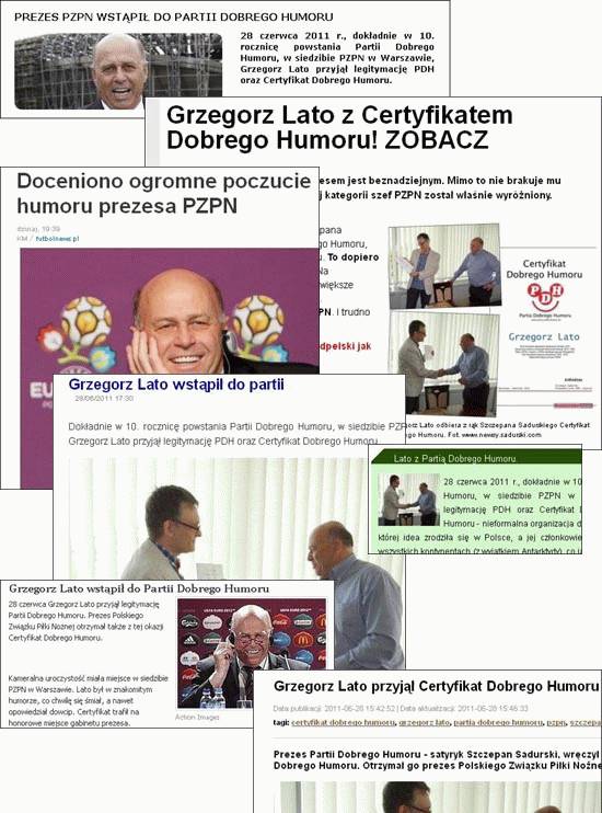 Grzegorz Lato Partia Dobrego Humoru 