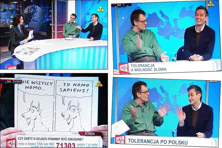 kozia wojna satyryk Szczepan Sadurski Robert Biedroń Superstacja Eliza Michalik
