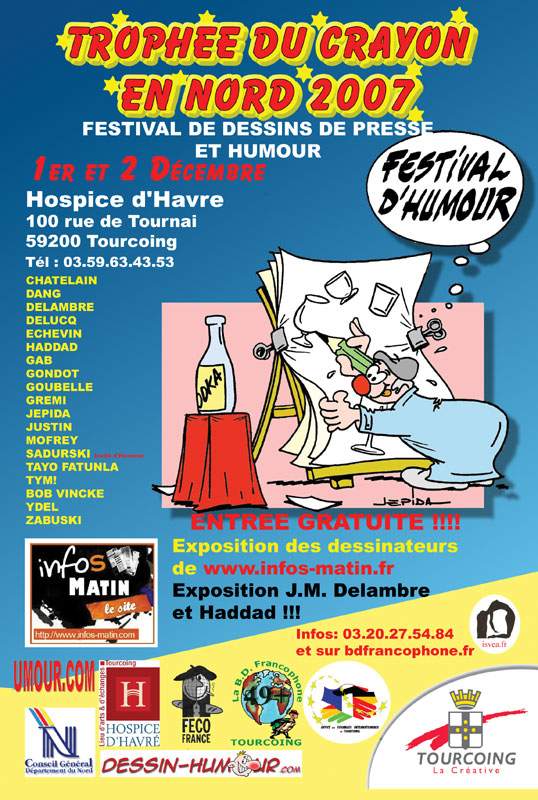Tourcoing Francja wystawa karykatury Sadurski festiwal