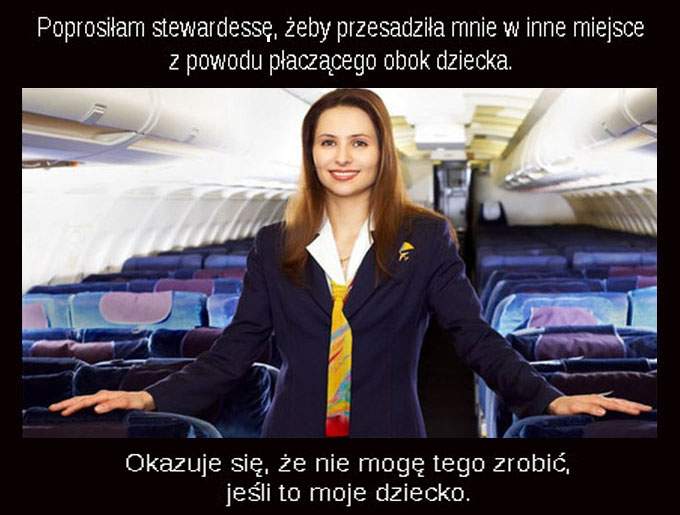 stewardessy humor kawały dowcipy stewardessa piloci samoloty linie lotnicze