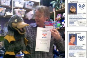 Steve Axtell Platypus puppets Good Humor Party