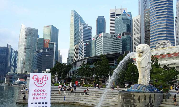 Merlion Singapur Marina Bay