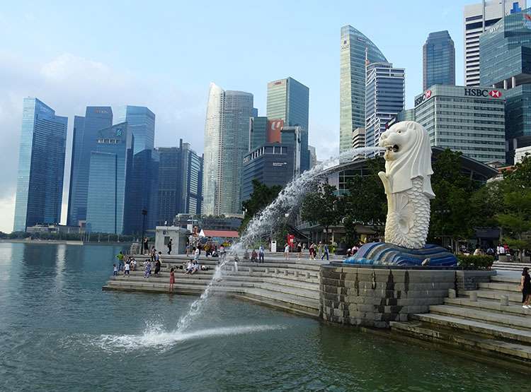 Singapur ciekawostki Merlion Singapore