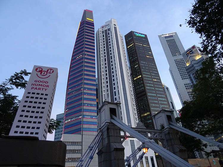 Singapur city wieżowce Singapore