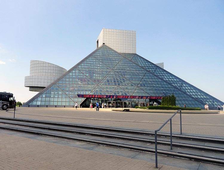 rock and roll hall of fame museum Cleveland Ohio USA