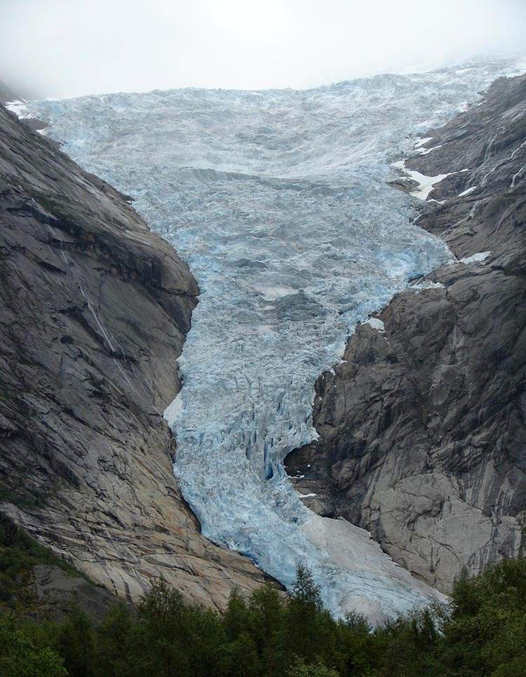 lodowiec Briksdalsbreen Norwegia Park Narodowy Jostedalsbreen