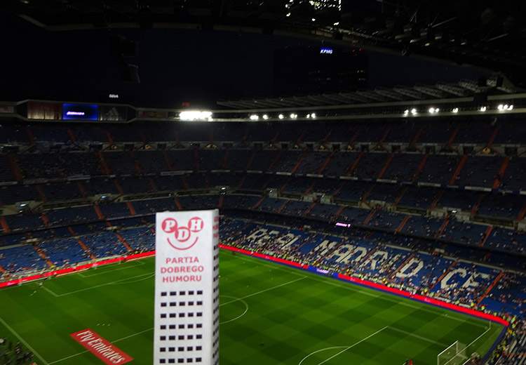stadion Estadio Santiago Bernabeu Madryt Hiszpania Spain