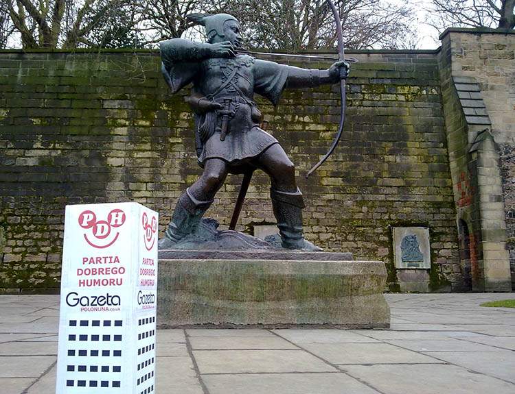 Nottingham Anglia podróże po Anglii Robin Hood