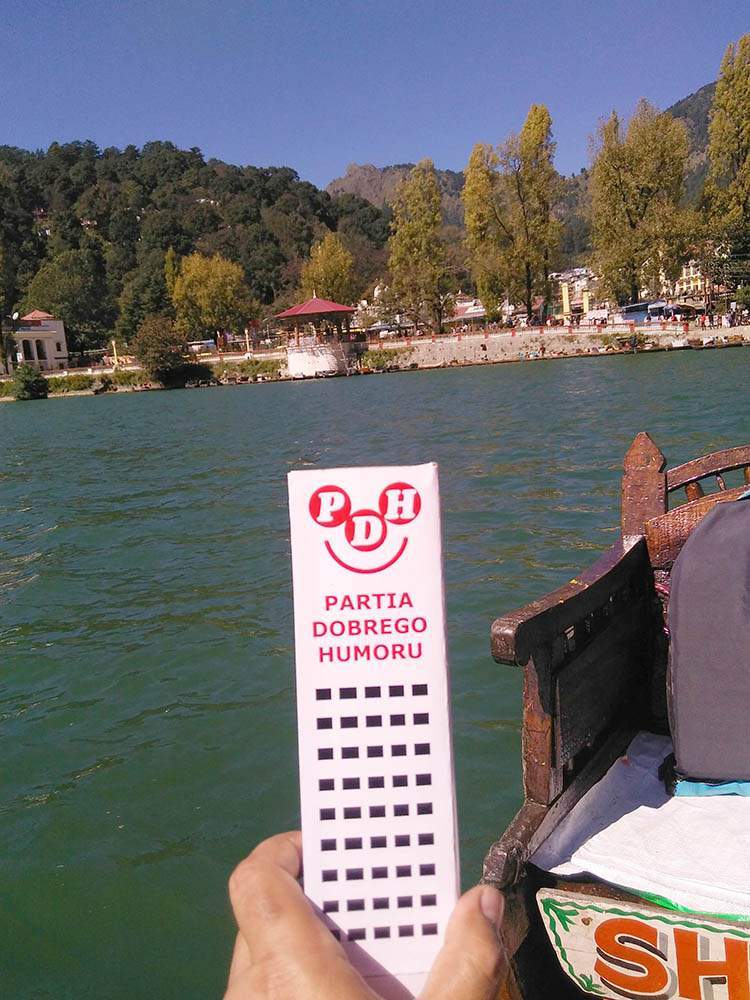 jezioro Nainital Lake Indie India