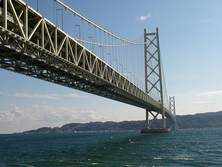 Kobe ciekawostki Japonia atrakcje most Akashi Kaikyo
