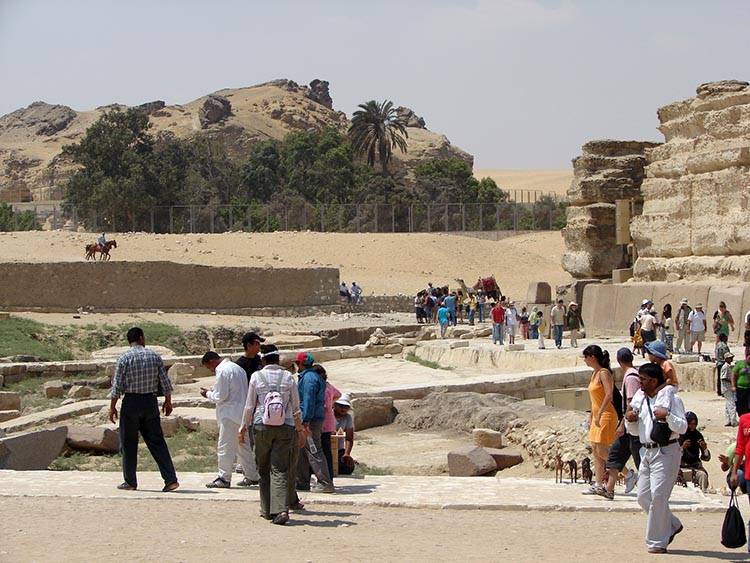 obok Wielkiego Sfinksa Giza Egipt