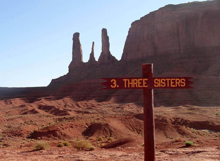 Three Sisters Trzy Siostry dolina pomników Utah