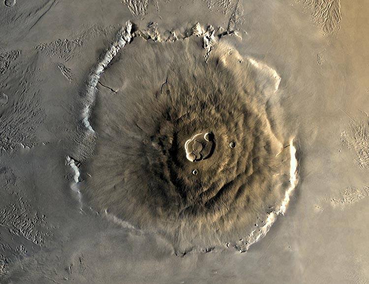 Olympuis Mons Mars planeta najważniejsze informacje ciekawostki o Marsie