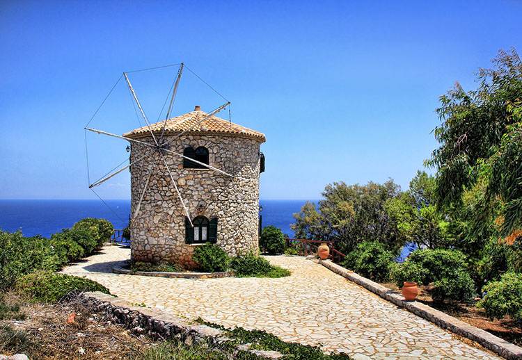 wiatrak wyspa Zakynthos atrakcje Grecja wczasy wakacje