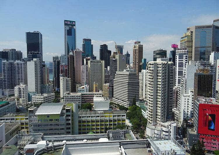atrakcje Hongkong Dorset panorama miasta