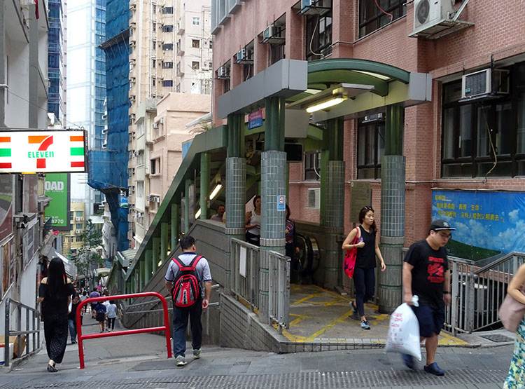 schody ruchome Hongkong atrakcje