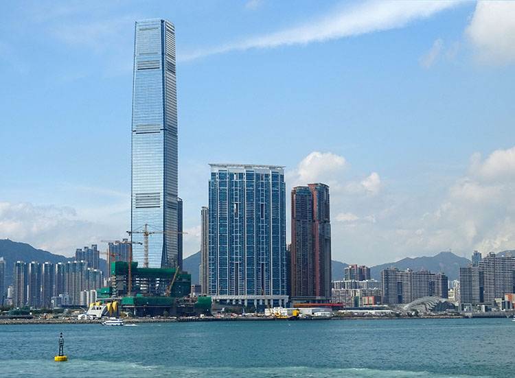 International Commerce Centre Hong Kong miasto Hongkong wieżowce architektura