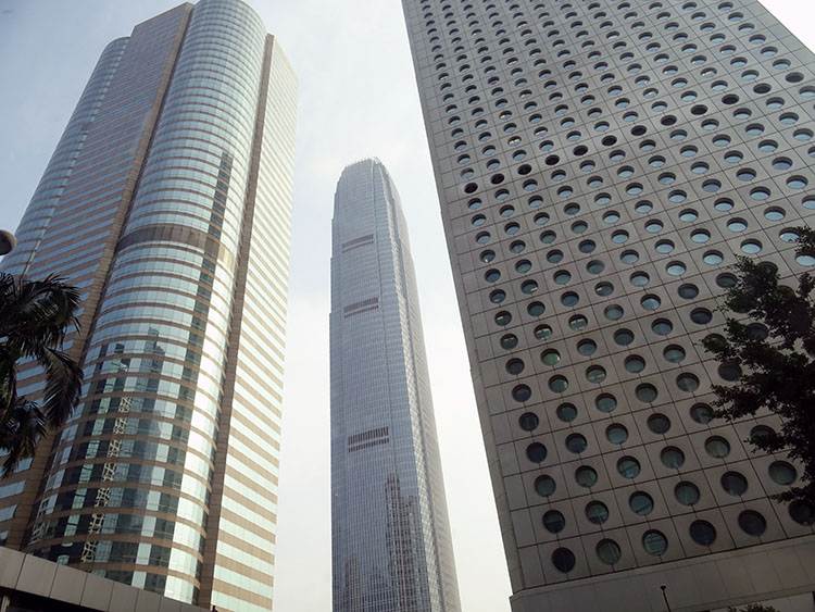 wieżowiec Two International Finance Centre Hongkong