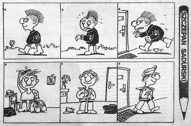 punk Franek Przygody punka franka komiksy Super Dowcipy Szczepan Sadurski komiks Superpress