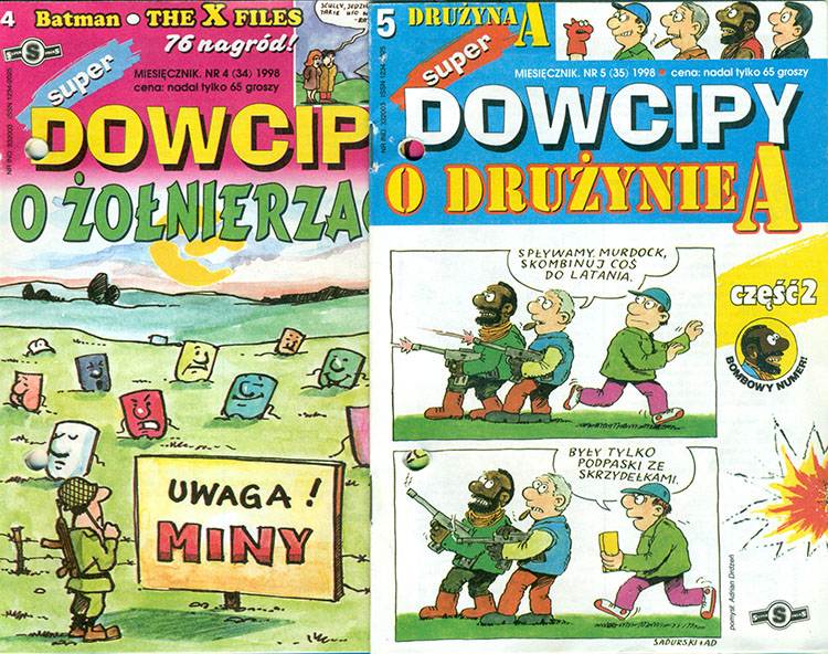 punk Franek Przygody punka franka komiksy Super Dowcipy Szczepan Sadurski komiks Superpress