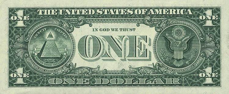 dolar ciekawostki historia dolary USA waluta symbole masońskie masoni 