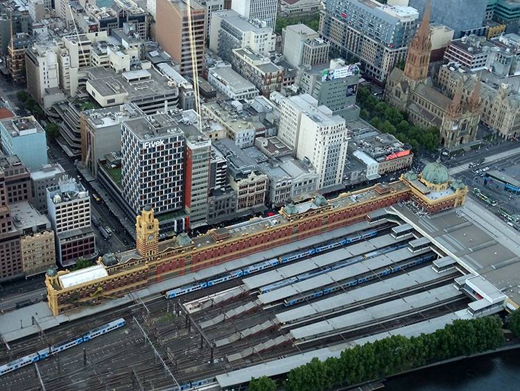 dworzec kolejowy Melbourne ciekawostki atrakcje Australia