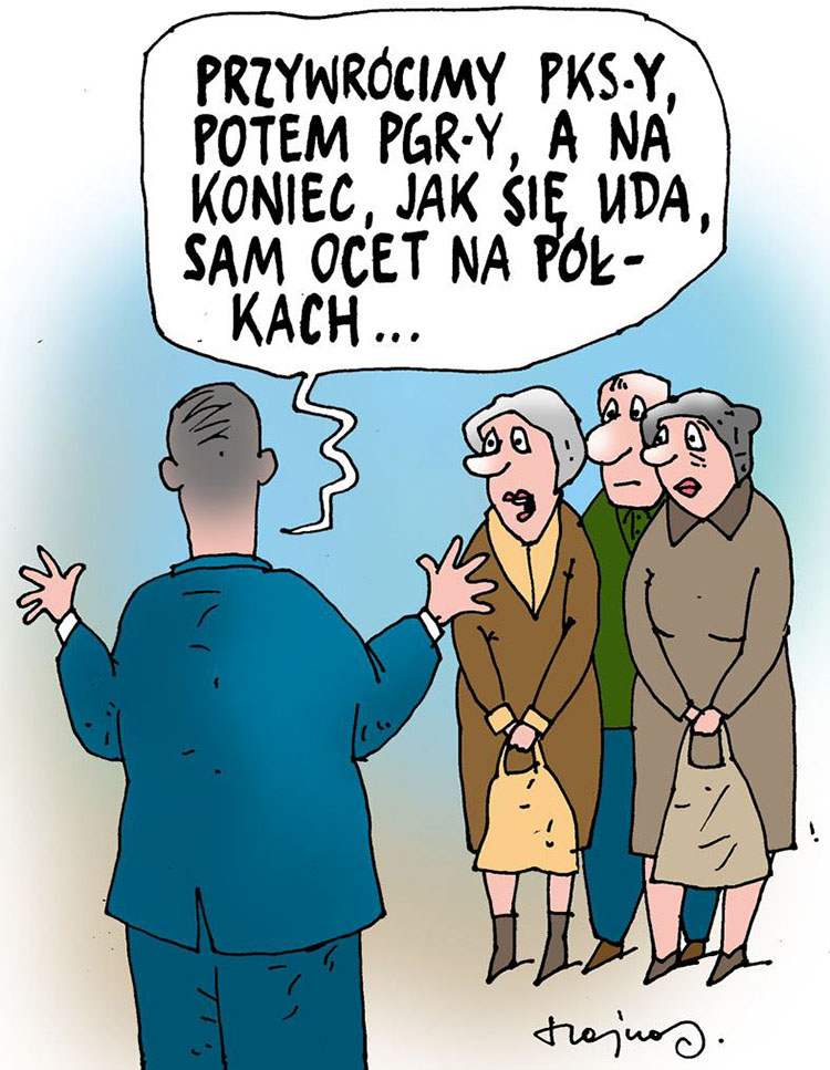 premier Mateusz Morawiecki rysunki karykatury humor dowcipy obrazki