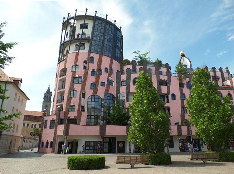 Magdeburg Niemcy Zielona Cytadela HundertWasser