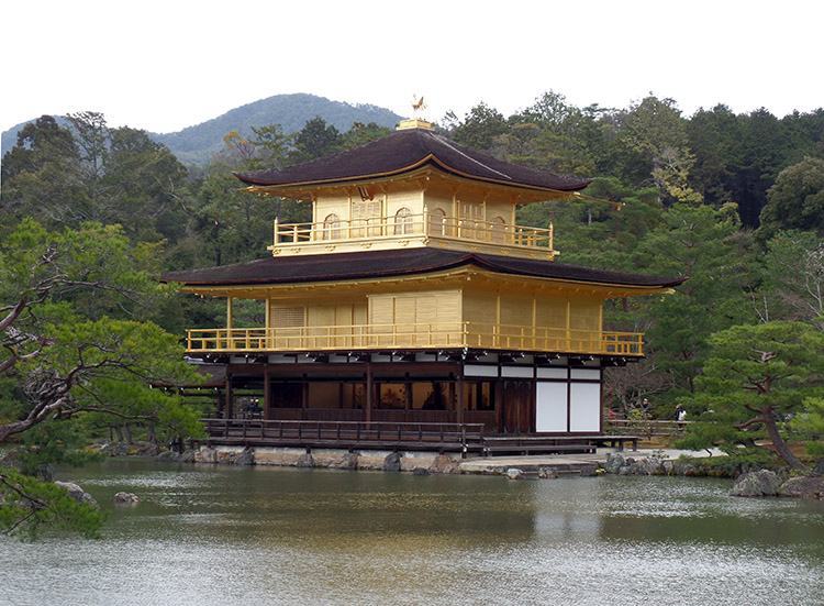 Złota Świątynia Kioto Japonia Złotego Pawilonu Kyoto