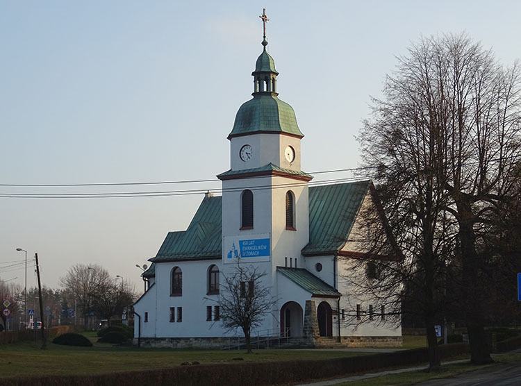 kościół ewangelicki miasto Żory ciekawostki historia atrakcje