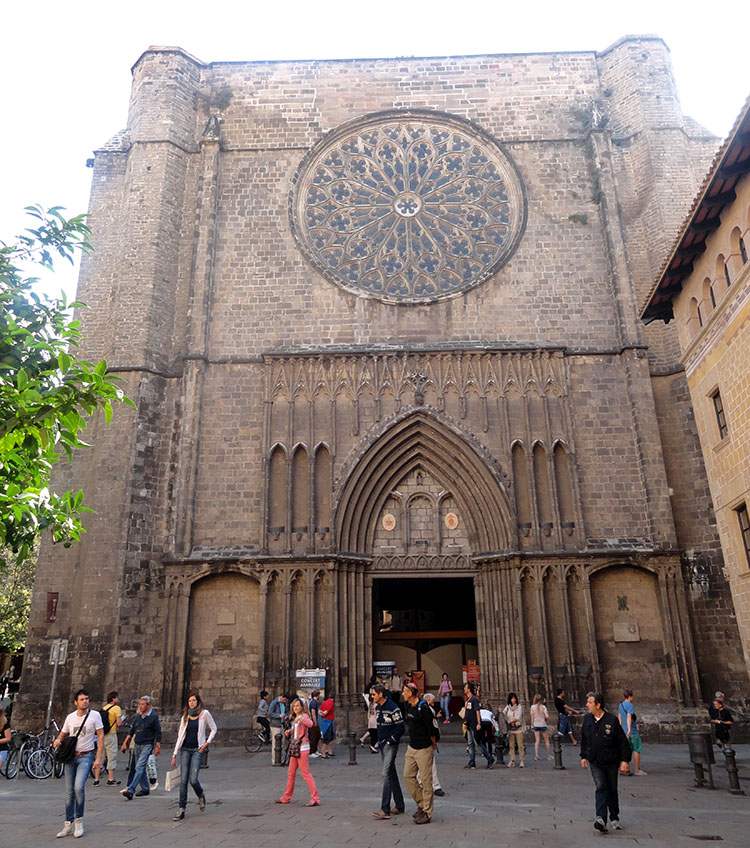 kościół galeria Santa Maria-Del PI Barcelona ciekawostki
