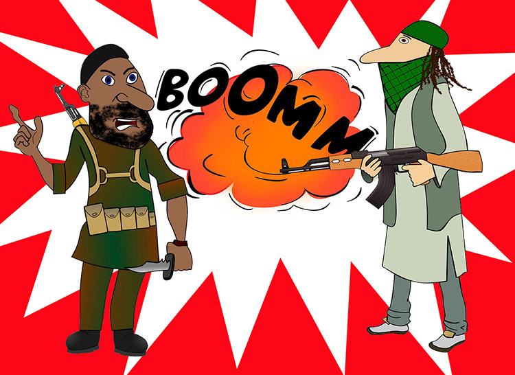 terroryzm humor terroryści dowcipy o terrorystach kawały bomby