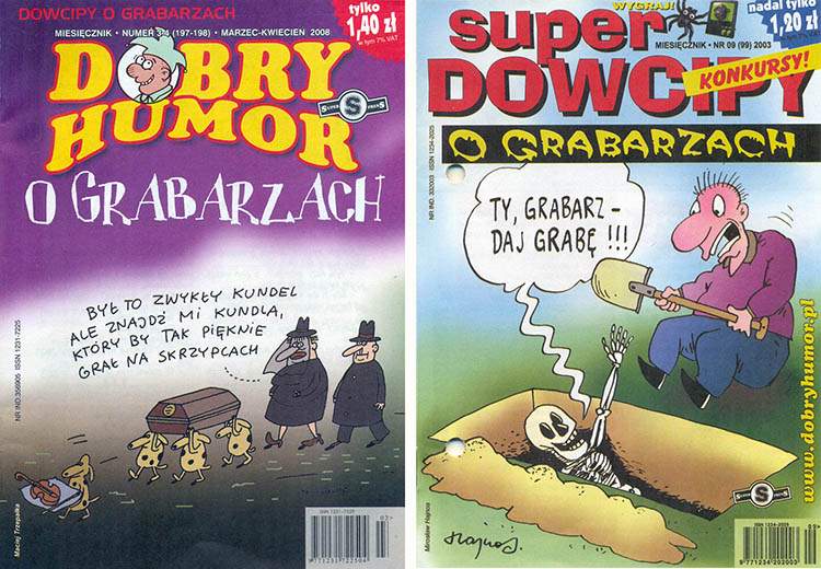 czarny humor dowcipy o grabarzach
