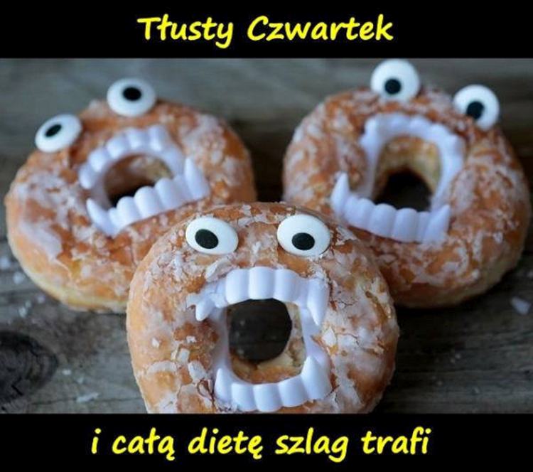 paczek tłusty czwartek memy pączki humor śmieszne obrazki