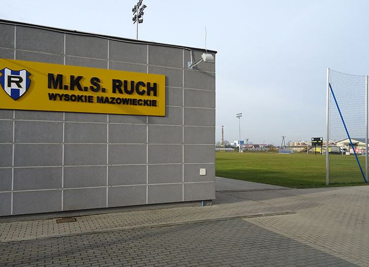stadiom miejski Ruch Wysokie Mazowieckie atrakcje zabytki ciekawostki