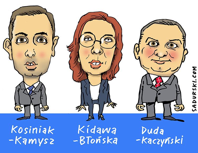 Kosiniak-Kamysz Kidawa-Błońska Andrzej Doda Kaczyński dowcipy