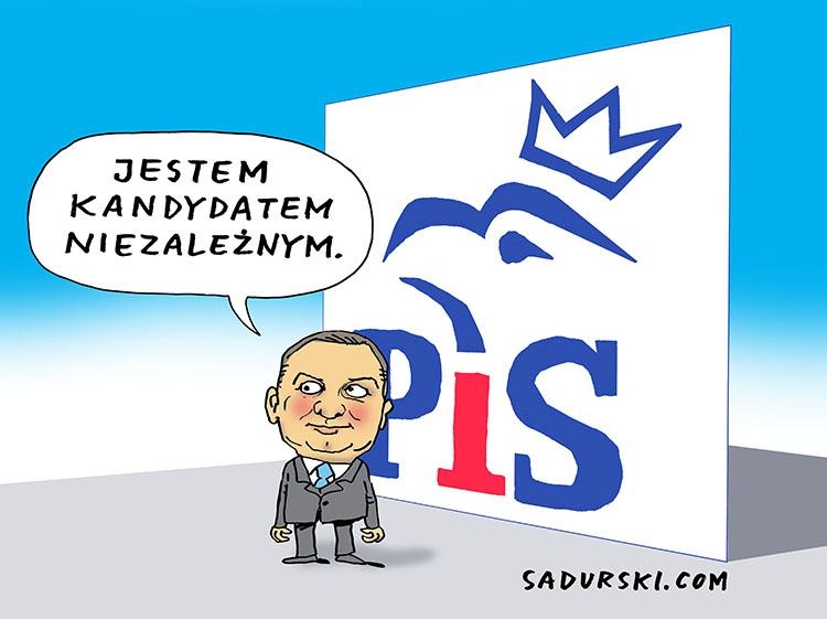 wybory 2020 kampania wyborcza humor prezydencka Andrzej Duda prezydent rysunki satyra