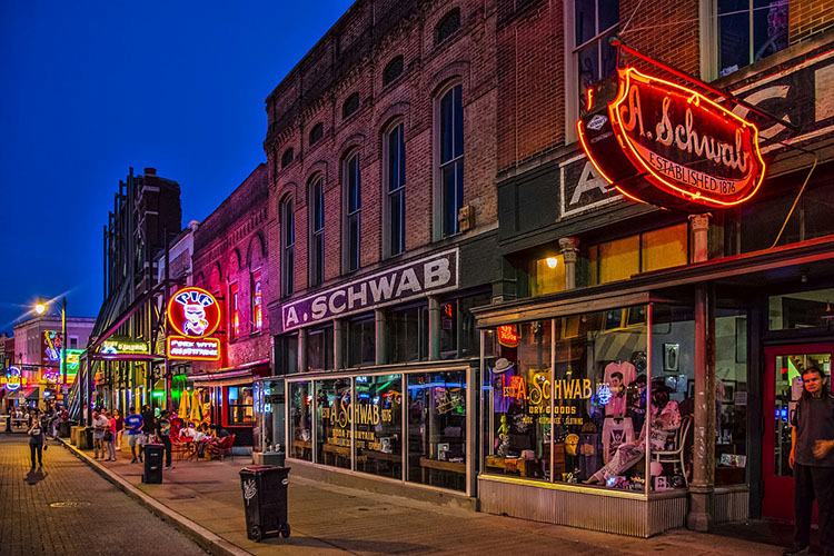 Beale Street Memphis ciekawostki USA kluby blues Tennessee