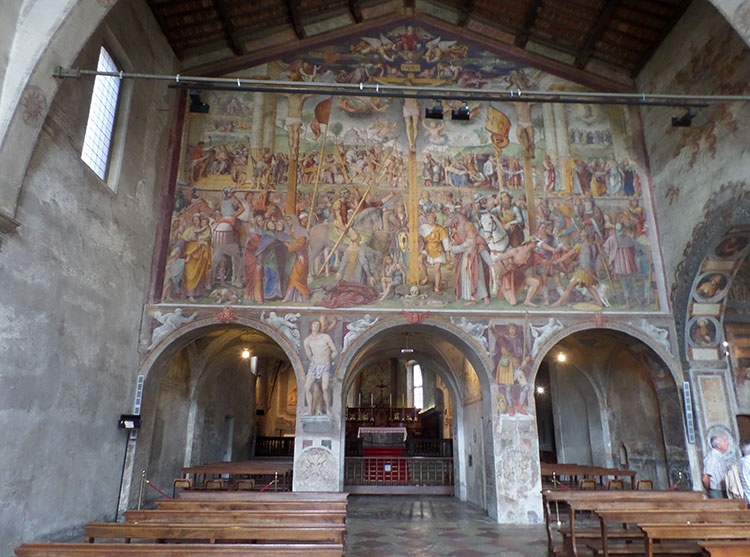 kościół Santa Maria degli Angioli Lugano Szwajcaria freski