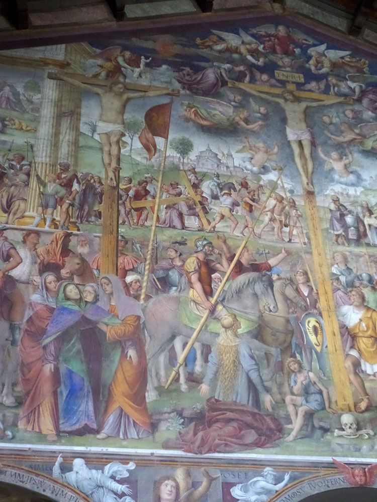 kościół Santa Maria degli Angioli Lugano Szwajcaria freski