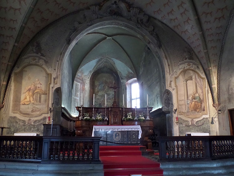 kościół Santa Maria degli Angioli Lugano Szwajcaria freski