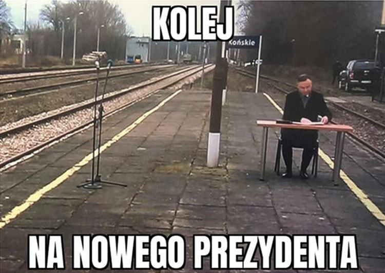 kolej prezydent memy Andrzej Duda
