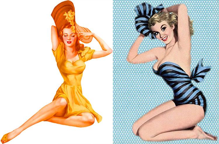 pin-up girl ciekawostki sztuka USA kobiety