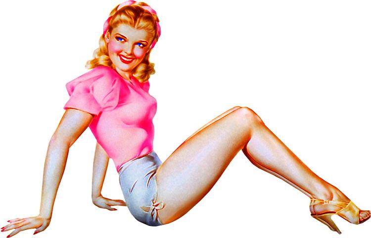 pin-up girl ciekawostki sztuka USA kobiety