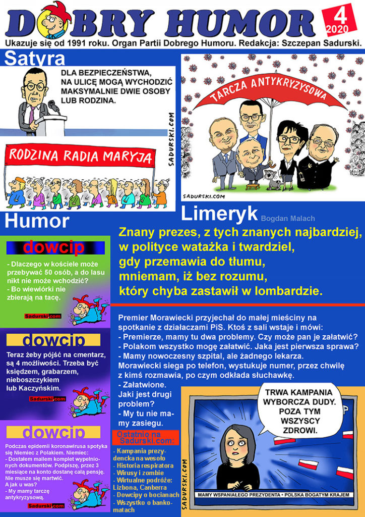 Dobry Humor numer 4 2020 dowcipy satyra