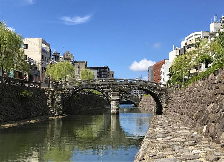 Most Okularowy miasto Nagasaki ciekawostki miasto Japonia Kiusiu