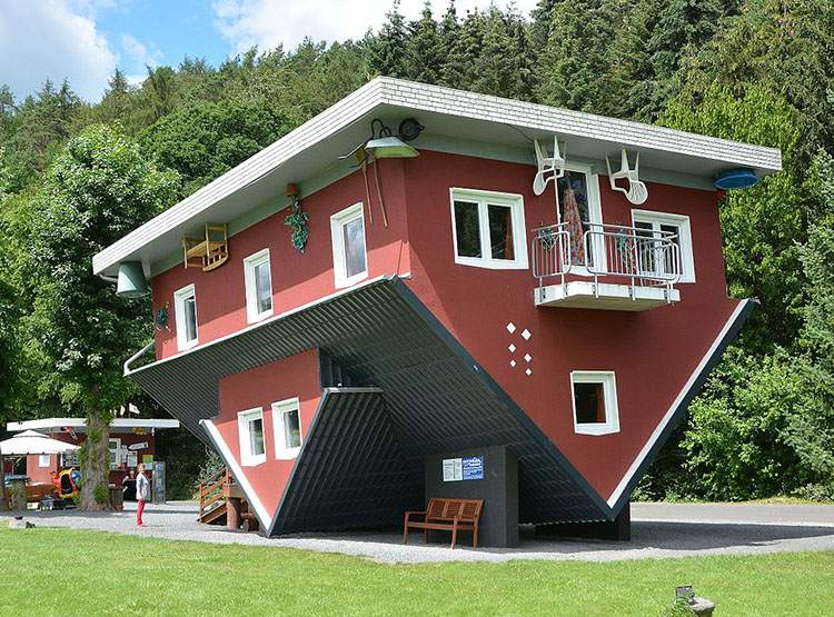 Haus Steht Kopf Terfens Austria najdziwniejsze budynki świata