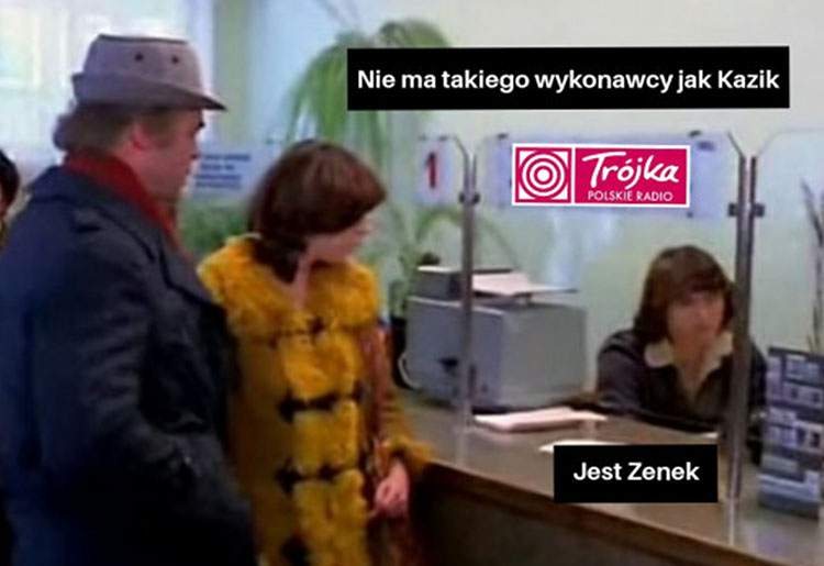 Trójka Polskie Radio memy lista przebojów humor Kazik mem Twój ból